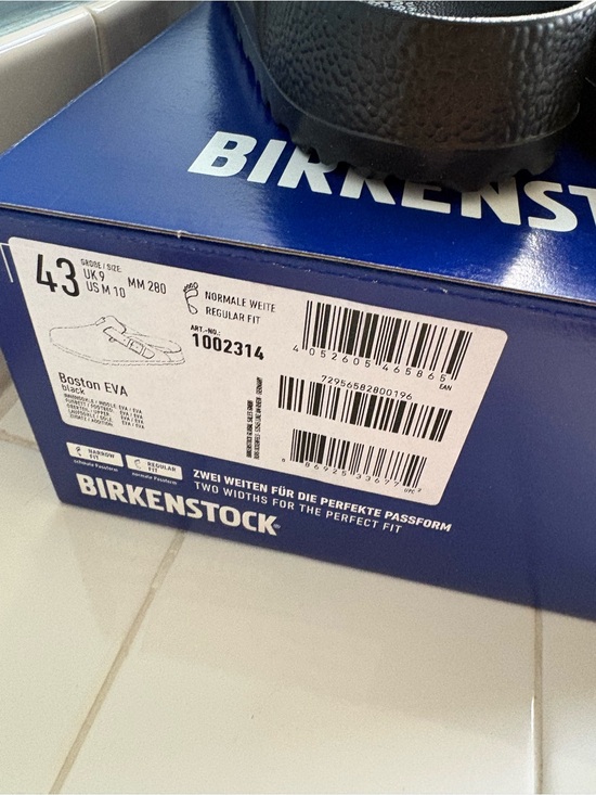 NIB Birkenstock Boston Eva Black Slip On Mule Clogs Size 43 US M 10 UK 9 MM 280 main image 6